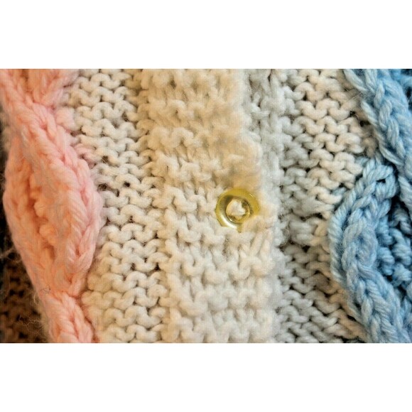 Grazia Cardigan Hand Knit Chunky Sweater Toddler Kids Made In Italy Sweater Sz 2 - Picture 3 of 5
